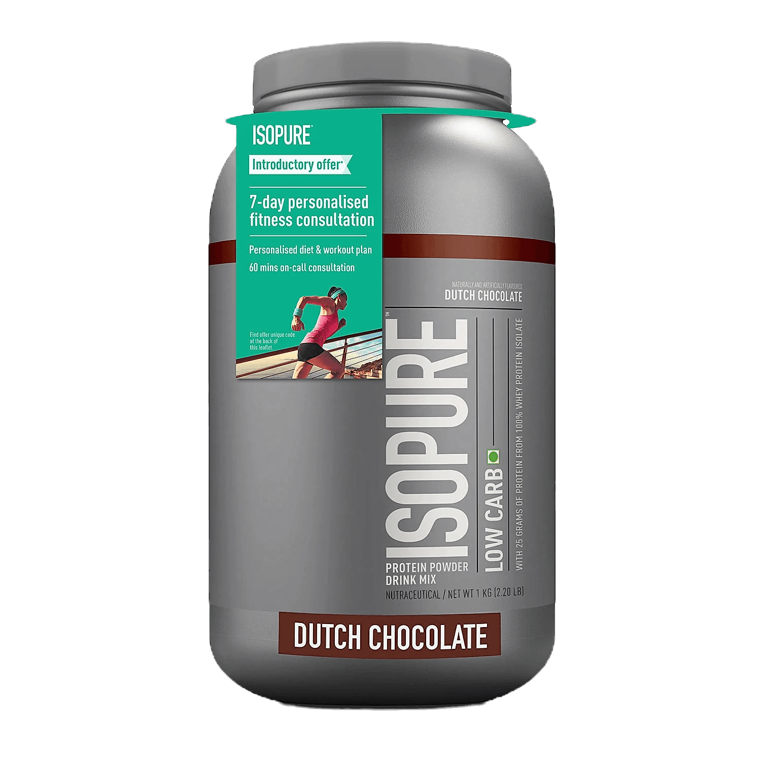 Isopure Low Carb 100% Whey Protein | 1 Kg | Dutch Chocolate