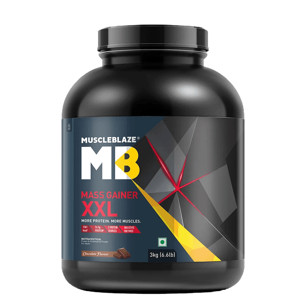 MuscleBlaze Mass Gainer XXL | 3 Kg | Chocolate