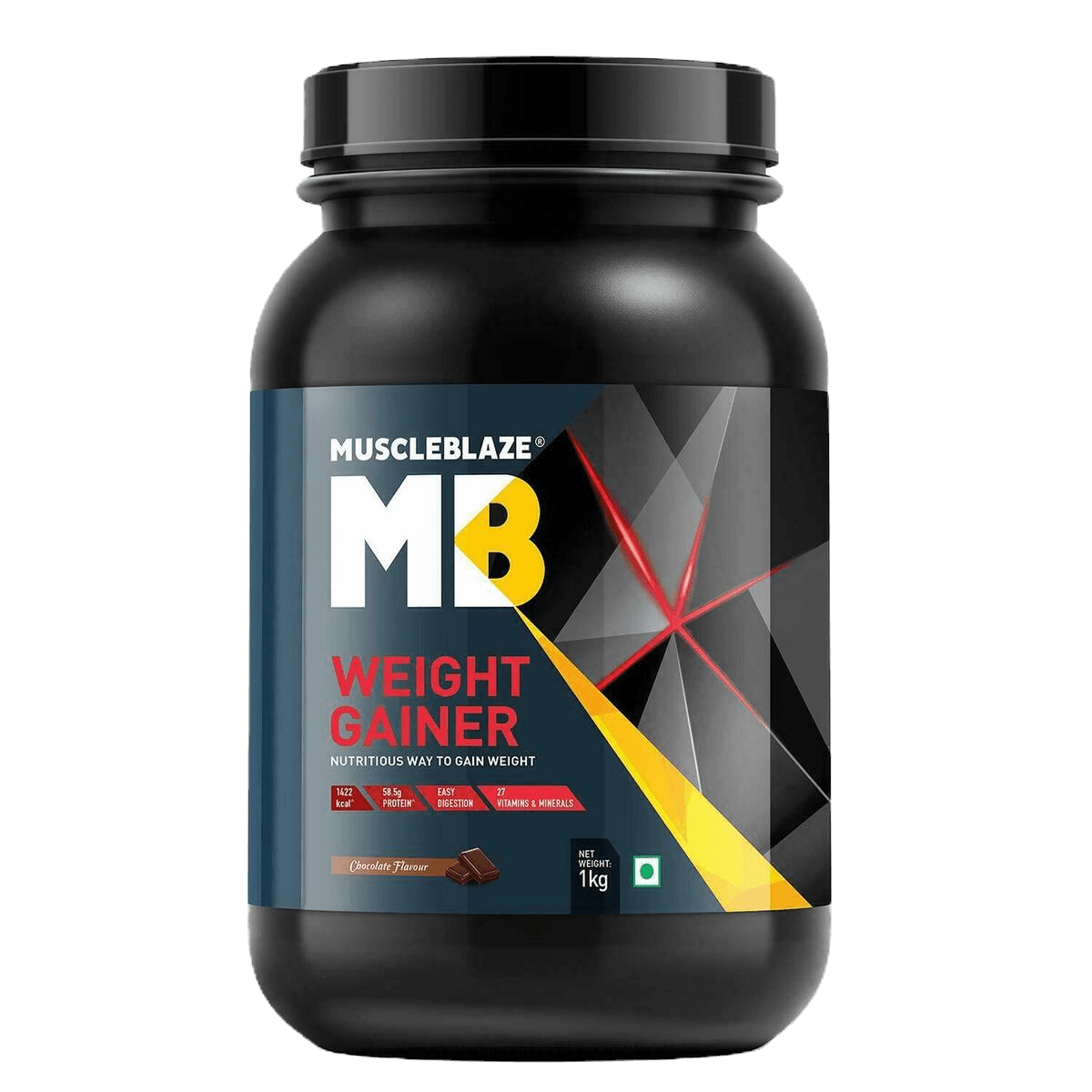 MuscleBlaze Weight Gainer | 1 Kg | Chocolate