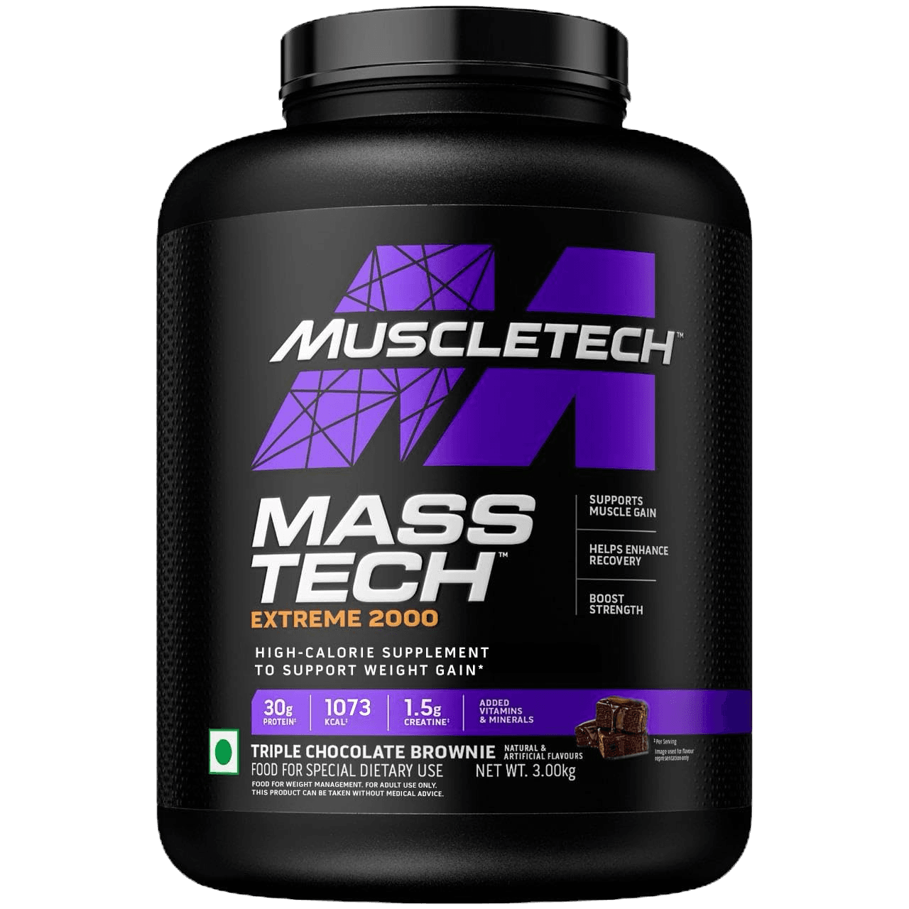 MuscleTech Mass Tech Extreme 2000 | 3 Kg | Triple Chocolate Brownie