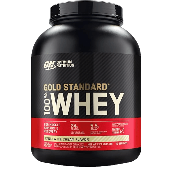 Optimum Nutrition (ON) Gold Standard 100% Whey | 2.27 Kg | Vanilla Ice Cream