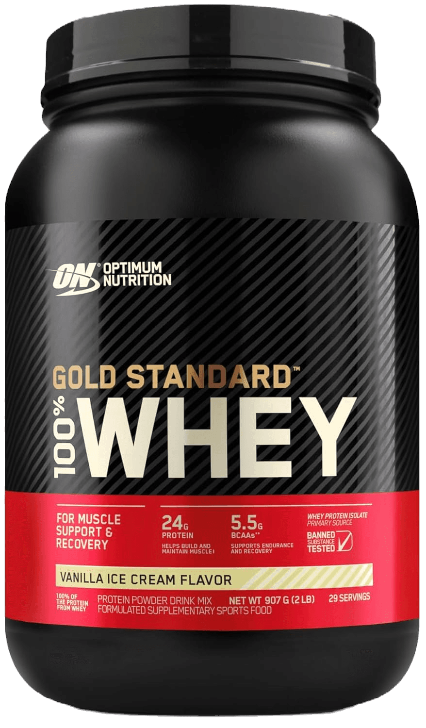 Optimum Nutrition (ON) Gold Standard 100% Whey | 907 gms | Vanilla Ice Cream