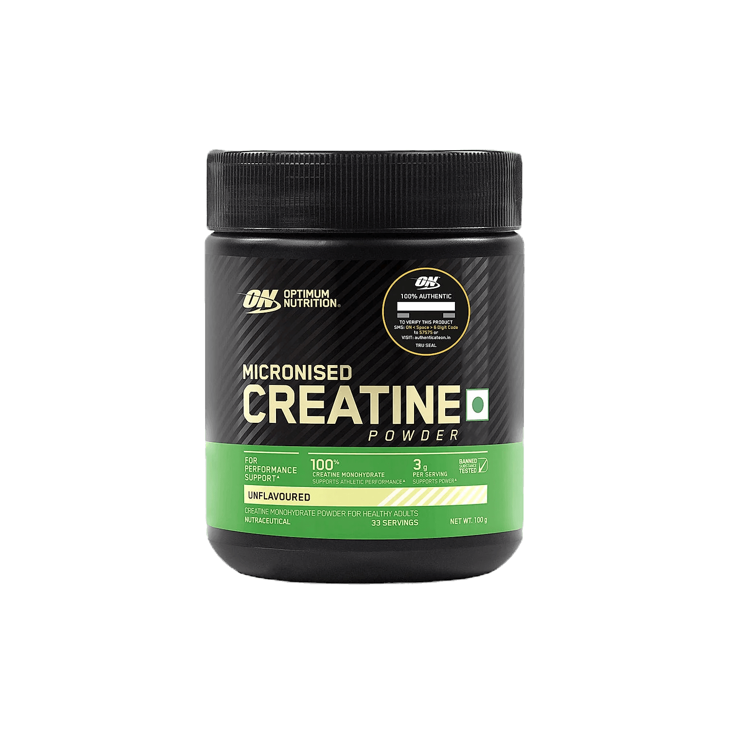 Optimum Nutrition (ON) Micronized Creatine Monohydrate | 100 gms | Unflavoured