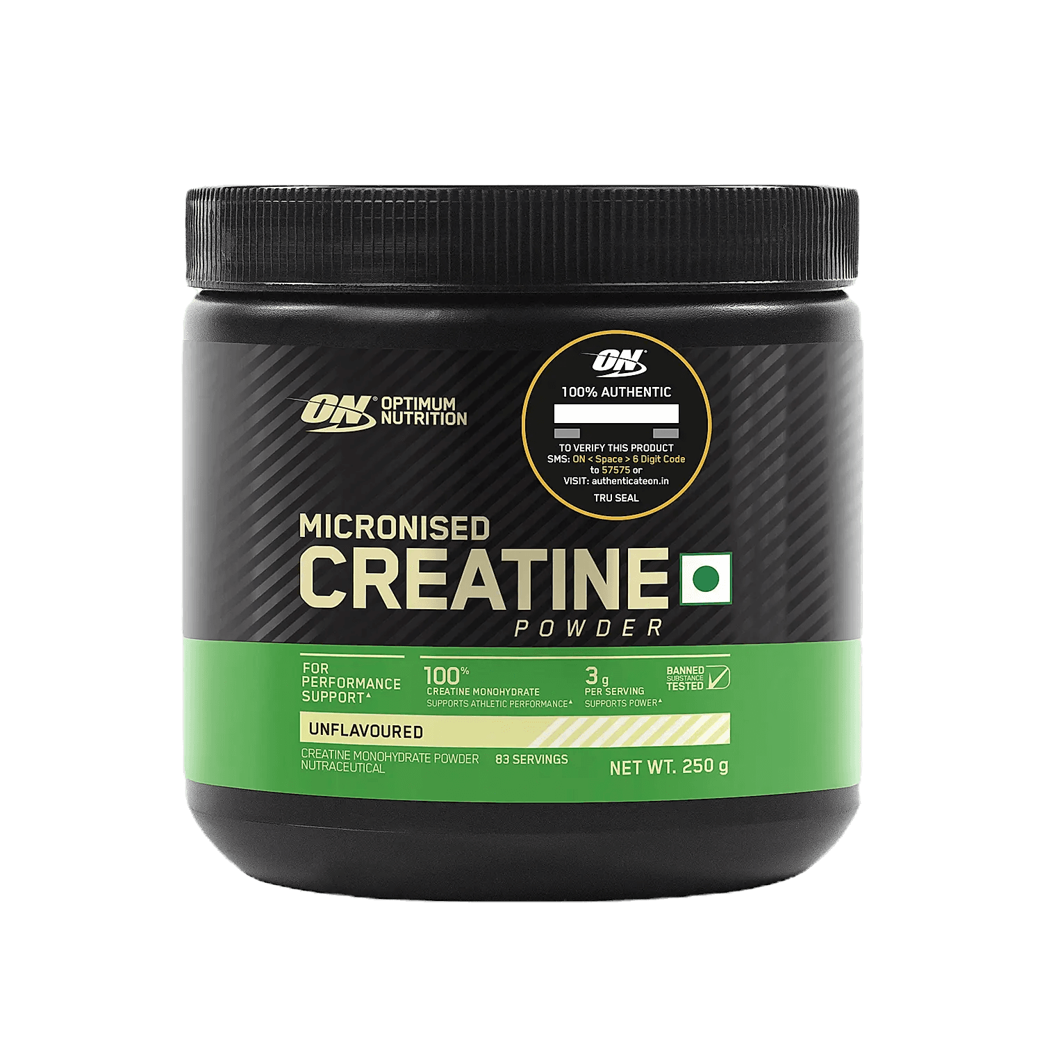 Optimum Nutrition (ON) Micronized Creatine Monohydrate | 250 gms | Unflavoured
